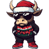Bulle Weihnachten Ugly Christmas Taurus