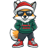 Fox Christmas Ugly Christmas