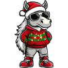 Horse Christmas Ugly Christmas