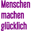 Menschen machen glücklich – Positives Statement