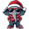 Noël éléphant Noël laid