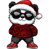 Panda Weihnachten Ugly Christmas