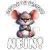 Funny Mouse with Saying