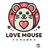 Mouse Love with Heart