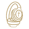 Kopfhörer mit Kreuz