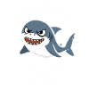Caution: Passive-Aggressive Shark Illustration