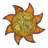 Mandala Soleil Aquarelle