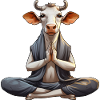 Vache de yoga
