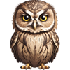 Young brown owl