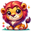 Pixar-Style Cartoon Lion