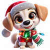 Christmas Cartoon Dog