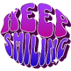 Keep Smiling retro style