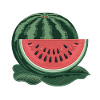 Pastèque brodée