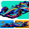 Formula Car Popart