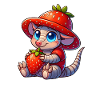 Armadillo Sweet Strawberry Fruity Design