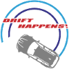 "drift happens!" Logo