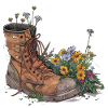 Boots with Flowers Travel Hike