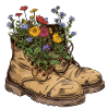 Boots with Flowers Travel Hike