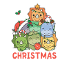 Dinosaur Christmas Tree Merry Christmas