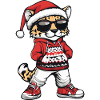 Cheetah Christmas Ugly Christmas