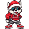 Husky Dog Christmas Ugly Christmas