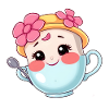 Cute Cartoon Teacup Design