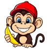 Monkey & Banana - Cartoon Fun