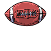 Rugby Footballer Touchdown Football