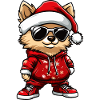 Pomeranian Dog Christmas Ugly Christmas