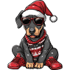 Doberman Dog Christmas Ugly Christmas
