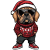Mastiff Dog Christmas Ugly Christmas