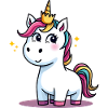 Einhorn Traumlandschaft Glitzerkrone