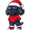 Poodle Dog Christmas Ugly Christmas