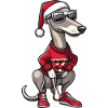Greyhound Dog Christmas Ugly Christmas