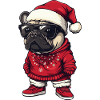 French Bulldog Dog Christmas