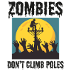 Lineman Halloween Zombie Klettermast