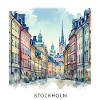 Gamla Stan Stockholm Scandinavia Sweden Spring