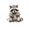 Funny Raccoon Christmas