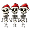 Funny Skeleton Christmas