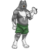 Pitbull Bodybuilder Dumbbell Bodybuilding