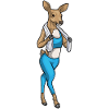 Cerf Bodybuilder Serviette Fitness