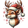 Reindeer Christmas Snowfall