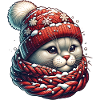 Winter Cat Snowfall