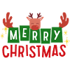 Merry Christmas funny Reindeer