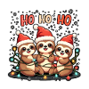Weihnachtsoutfit Faultier Weihnachts Pyjam
