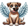 Cute with angel wings cartoon