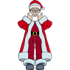 Santa Claus with thumbs up