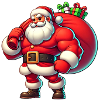 Santa Claus Muscle Man