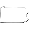 Pennsylvania State Map as Outline