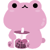 Pink Boba Bear